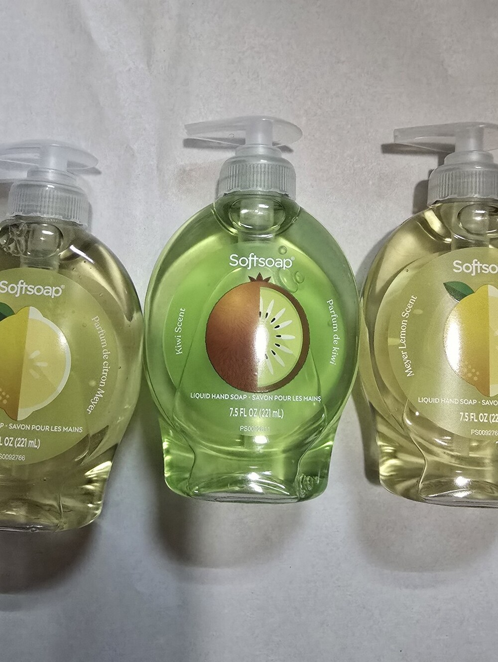 3pc SOFTSOAP Kiwi/Lemon Scent Hand Soap 7.5oz Variety Bathrooms Kitchen Limited